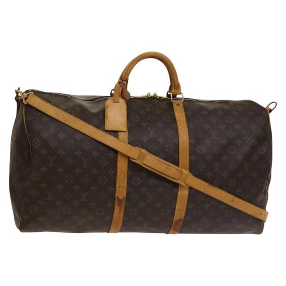 LOUIS VUITTON Monogram Keepall Bandouliere 60 Boston Bag M41412 LV Auth 137349 - Picture 1 of 16